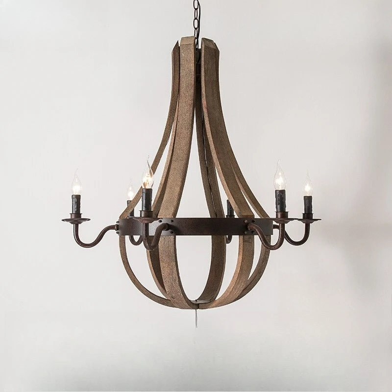 

Люстра в стиле ретро из цельного дерева, старая свадебная одежда, магазин ламп, дуплексное здание, вилла, ресторан, кровать и люстра для завтрака