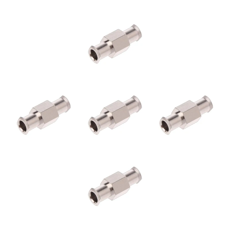 Acoplador do adaptador do fechamento 5 pces com peças do conector ferragem do fechamento da abertura 4mm fêmea fêmea
