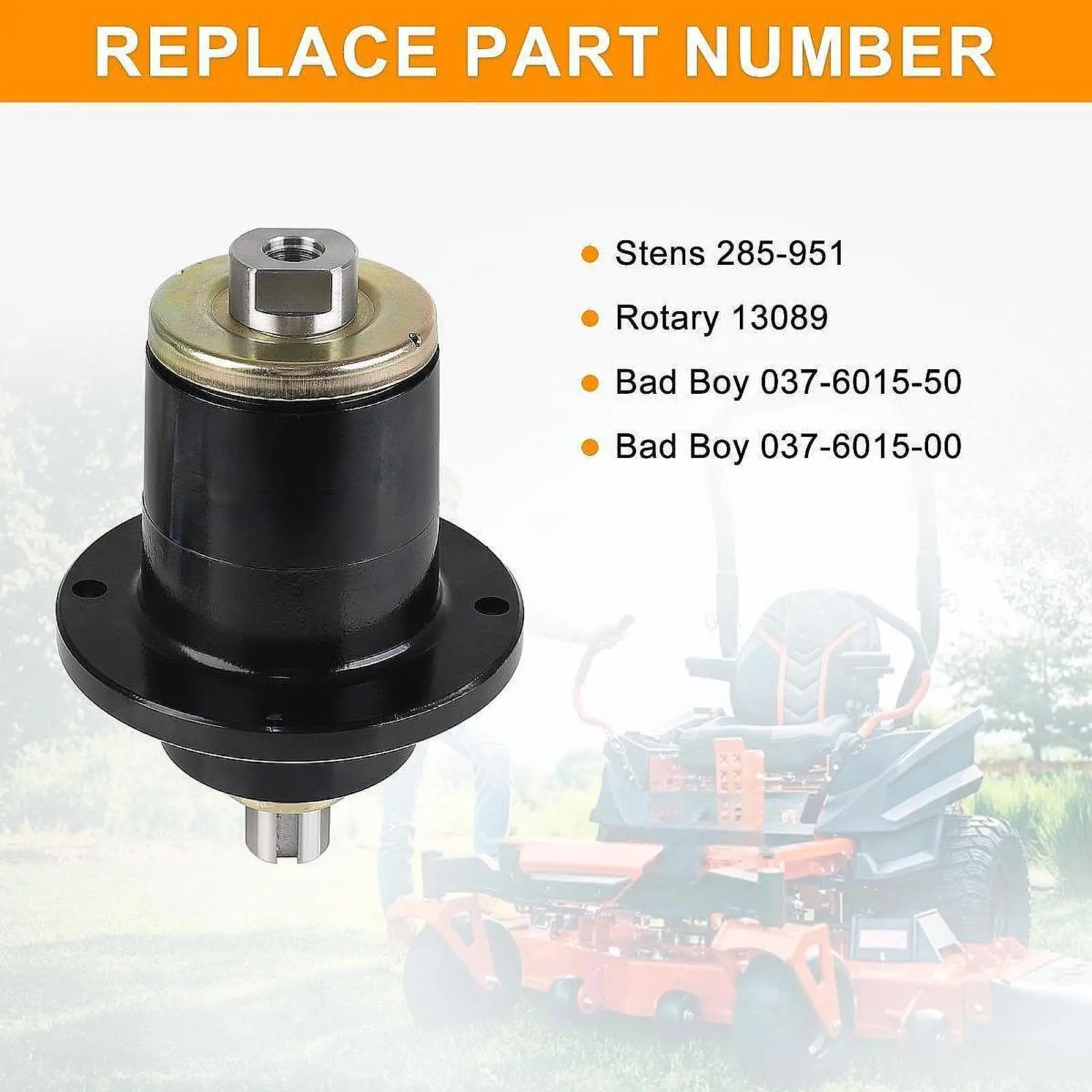 

Lawn Tractors Spindle Easy Installation Sturdy Accessory Professional Metal Utility Replacement for Czt 42 to 60 in Deck