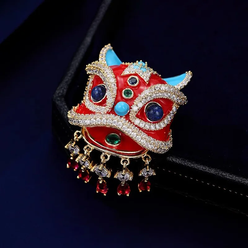 الصين-شيك شينغشي الراقية الإناث المتخصصة تصميم الإبداعية دبوس ضوء الفاخرة مزاجه الصدار بدلة معطف الملحقات #3