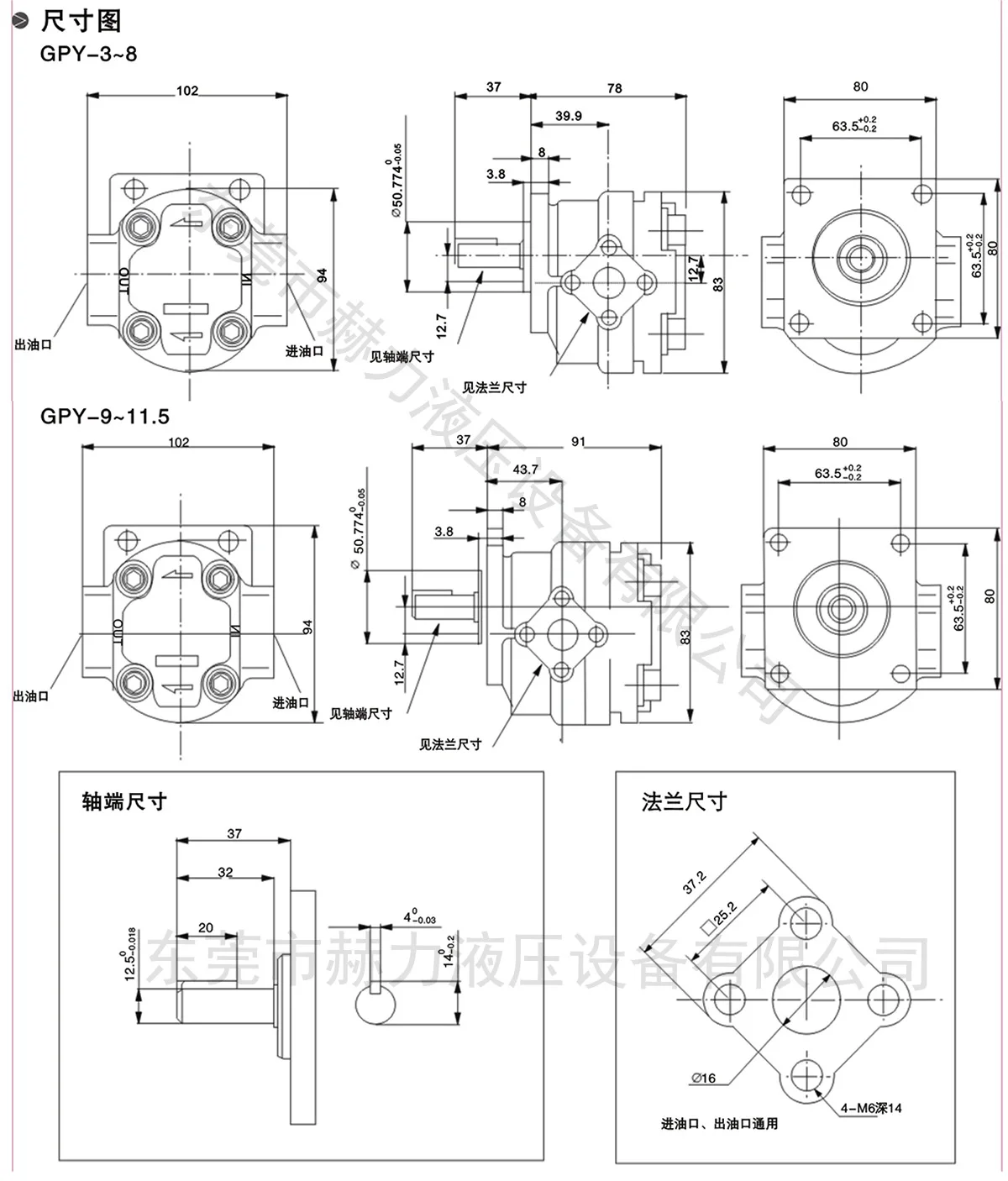 Imagem -02 - Bomba de Engrenagem Hidráulica de Shimadzu Gpy8r721 4r717 5.8r729 11.5r732 3r715 Feita no Japão