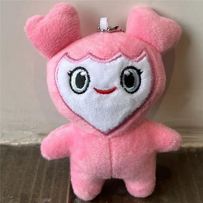 Venda quente 10cm coreano super estrela brinquedo de pelúcia chaveiro pingente personagem dos desenhos animados duas vezes momo linda boneca plushtoy para fãs meninas