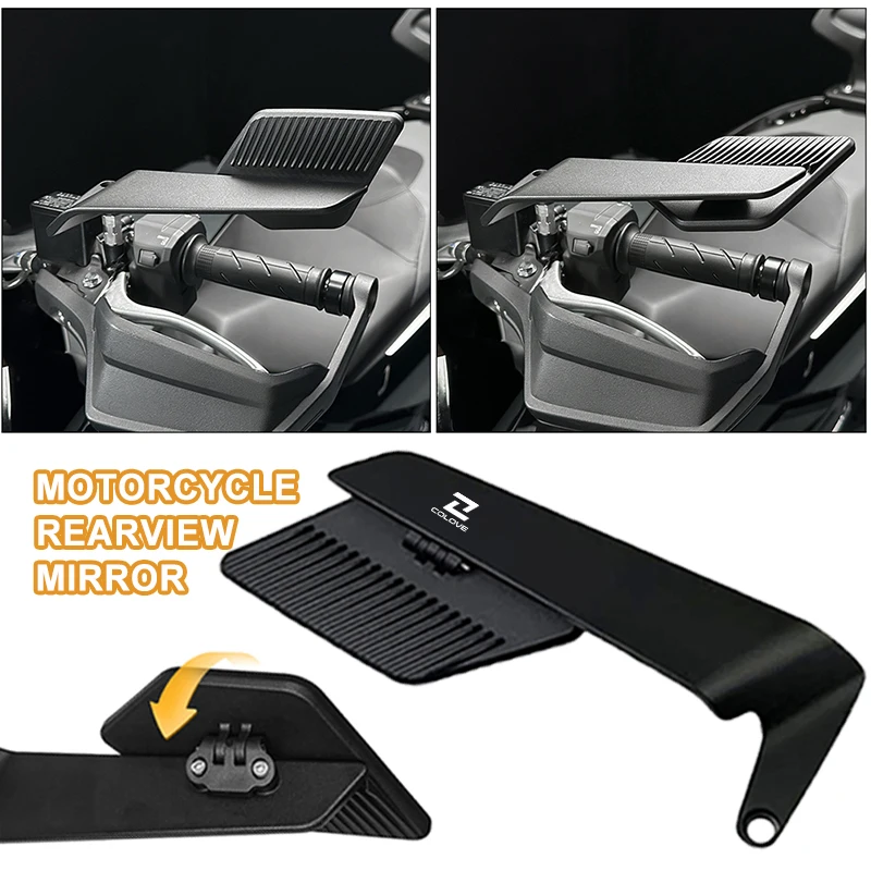Stealth Adjustable Rearview Mirror Motorcycle Fixed Wing Mirrors For KOVE COLOVE 800X 800 X 525X 450RR Montana XR5