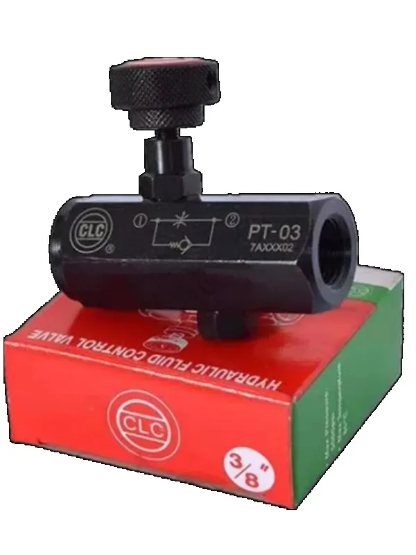 Taiwan Jinlaiju CLC hydraulic throttle valve, one-way valve, check valve, oil volume adj-ustment through type PT02 KC03