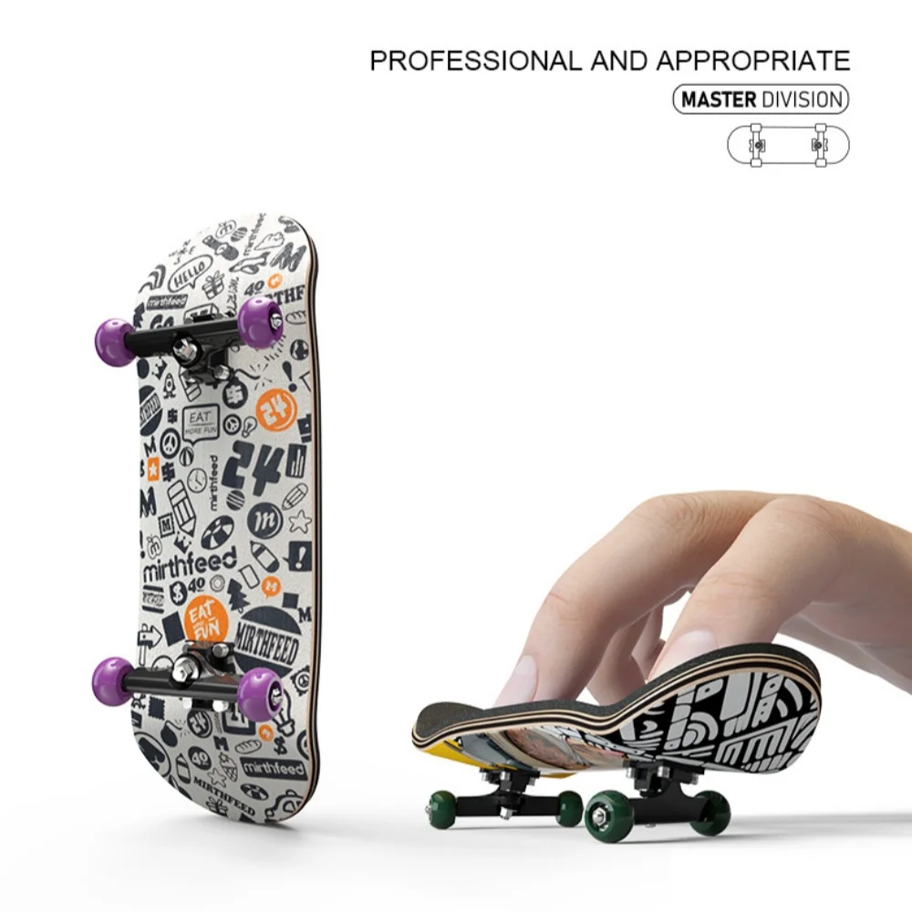 Container Finger Skateboard DIY Toy Skateboard Technology Parts Deck Special Effects Metal Bracket Bearings Wheels Toy Gifts