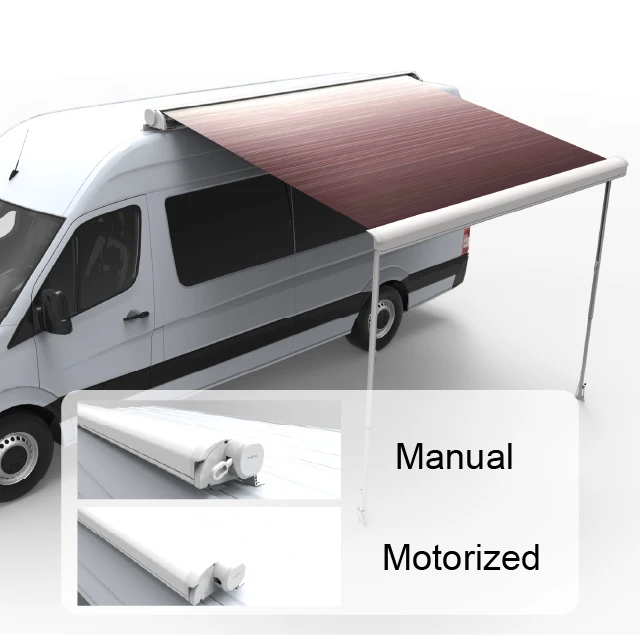 STLF Awnlux RV Techo lateral superior à prova d'água sombra de sol para telhado motorhome RV Camper Van toldos cassete completos