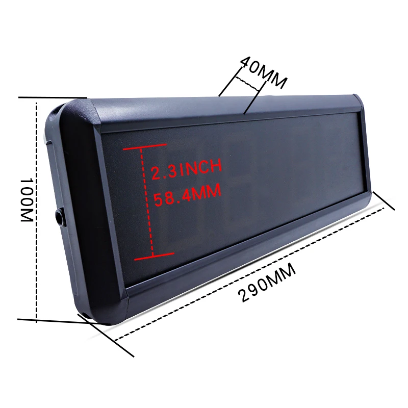 LED Digital Display Single-Sided Countdown Stopwatch Competition Timer for Training Speech Timing Dedicated for Secret Rooms