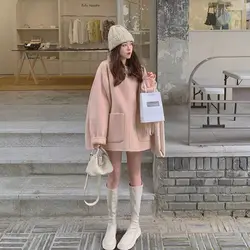 Xiaoxiangfeng Temperament Super Sweet Woolen Coat Women's New Short Korean High-end Woolen Coat