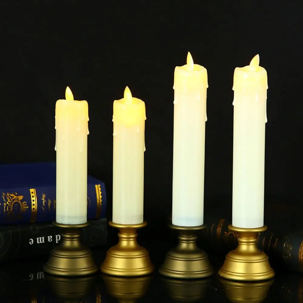 شموع إلكترونية جديدة تعمل بالبطارية لتزيين المنزل، شمعة عديمة اللهب متعددة السيناريو، لوازم الحفلات، شموع LED