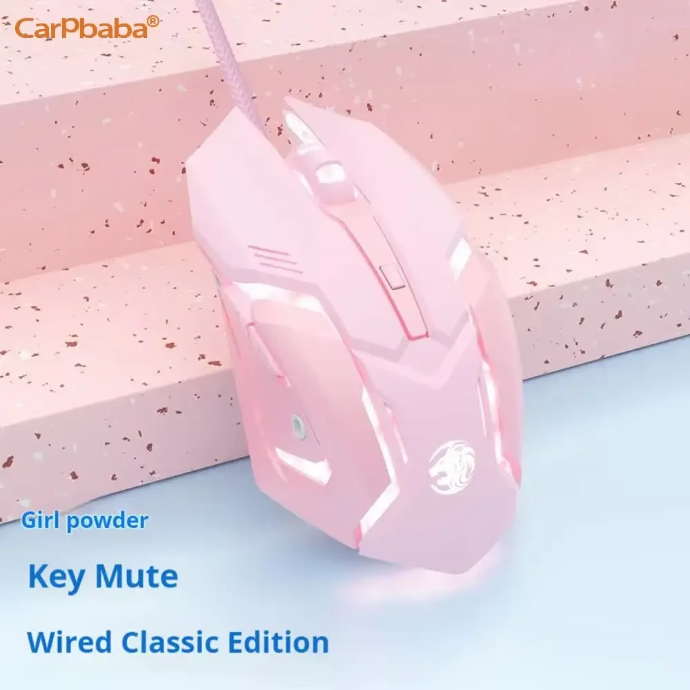 

Wired Gaming Mouse RGB Lights 6 Keys Macro Programming Gaming Chip USB Wired Ergonomic Silent Mouse gamer for Computer PC Laptop