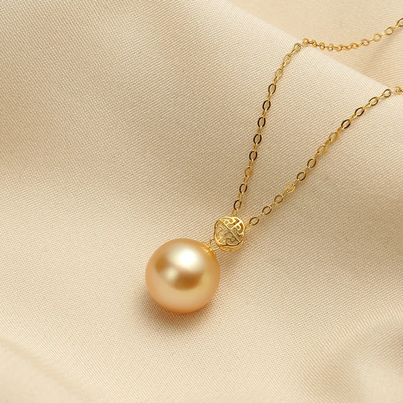 Purple Pearl Necklace Short Clothing Accessories K Gold Collarbone Chain