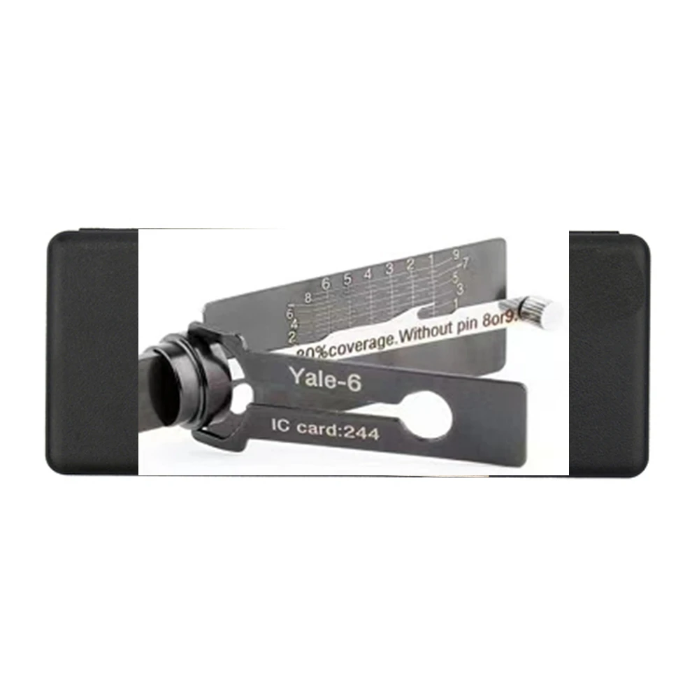 LISHI 2 IN 1 TOOL CASE Lishi KW1 , KW5 , SC1 , SC4 Decodder Full set Locksmith tools Lishi 2 in 1 CISA-5 YALE-5 YALE5-B YALE6