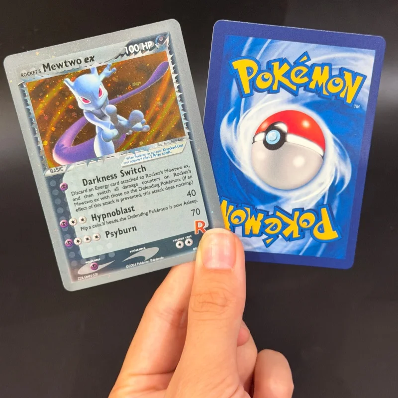 Diy 11 Style PKM Card Ruby Sapphire Team Rocket Returns Mewtwo Snorlax Entei Articuno Ex Ptcg Anime Collection Game Card