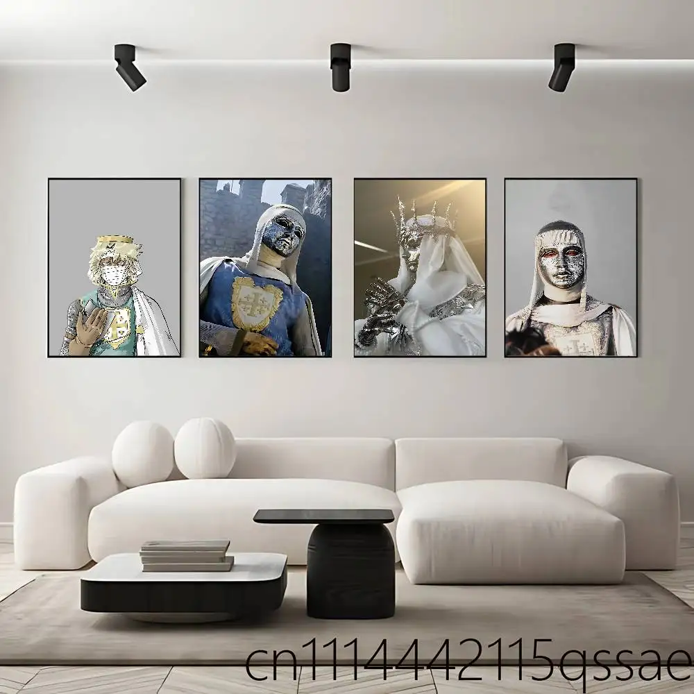 King of Jerusalem Frameles Canvas Paint Decorative Art Printing Poster Image Home Living Room Bedroom Decoration Paint