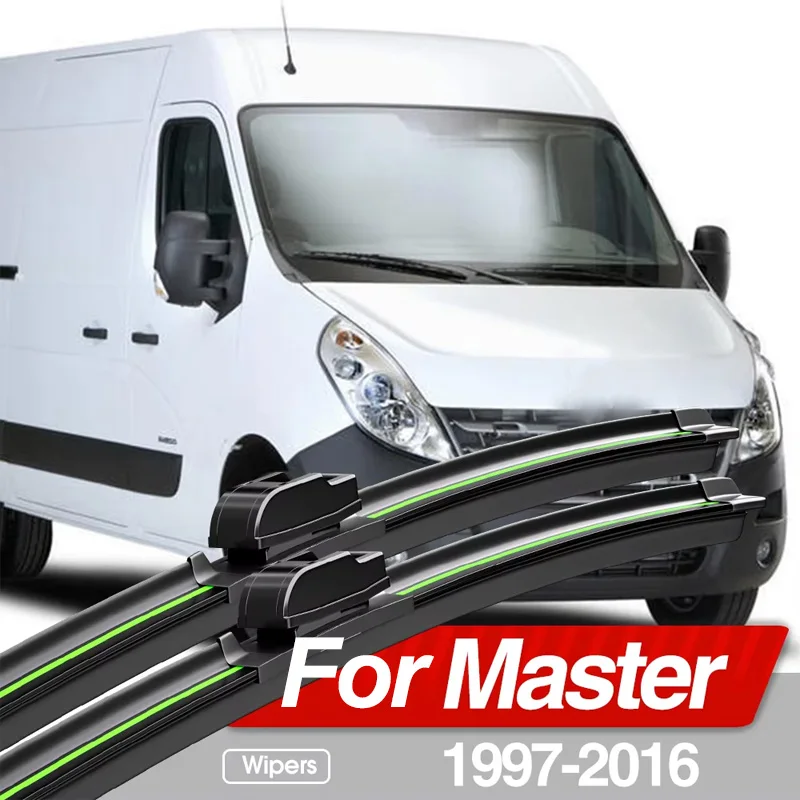 For Renault Master 2 3 1997-2016 Front Windshield Wiper Blades 2pcs Windscreen Window Accessories 2000 2007 2009 2011 2012 2015