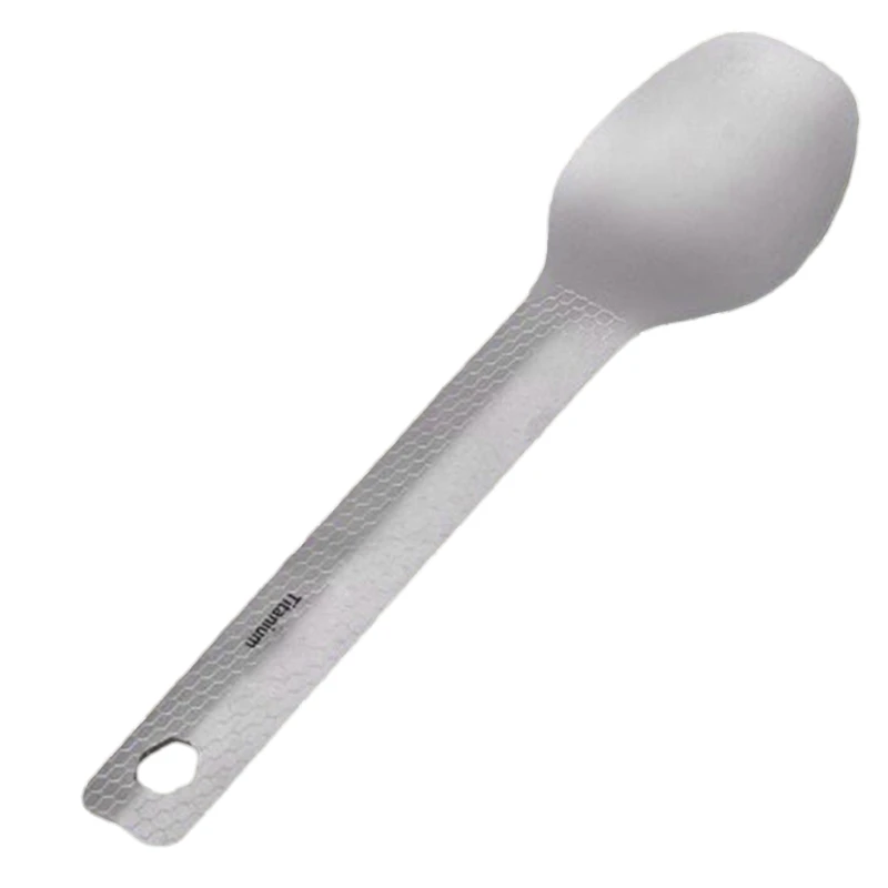 Versatile Cutlery Titanium Long Handle Spork  Spoon Travel Picnic Tableware Metal Spork for Camping and Picnics