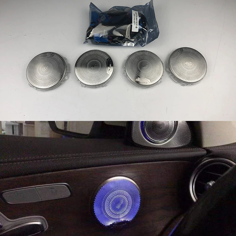 Car interior ambient light for Mercedes Benz E class E200 E320 W213 Atmosphere Lamp led speaker cover