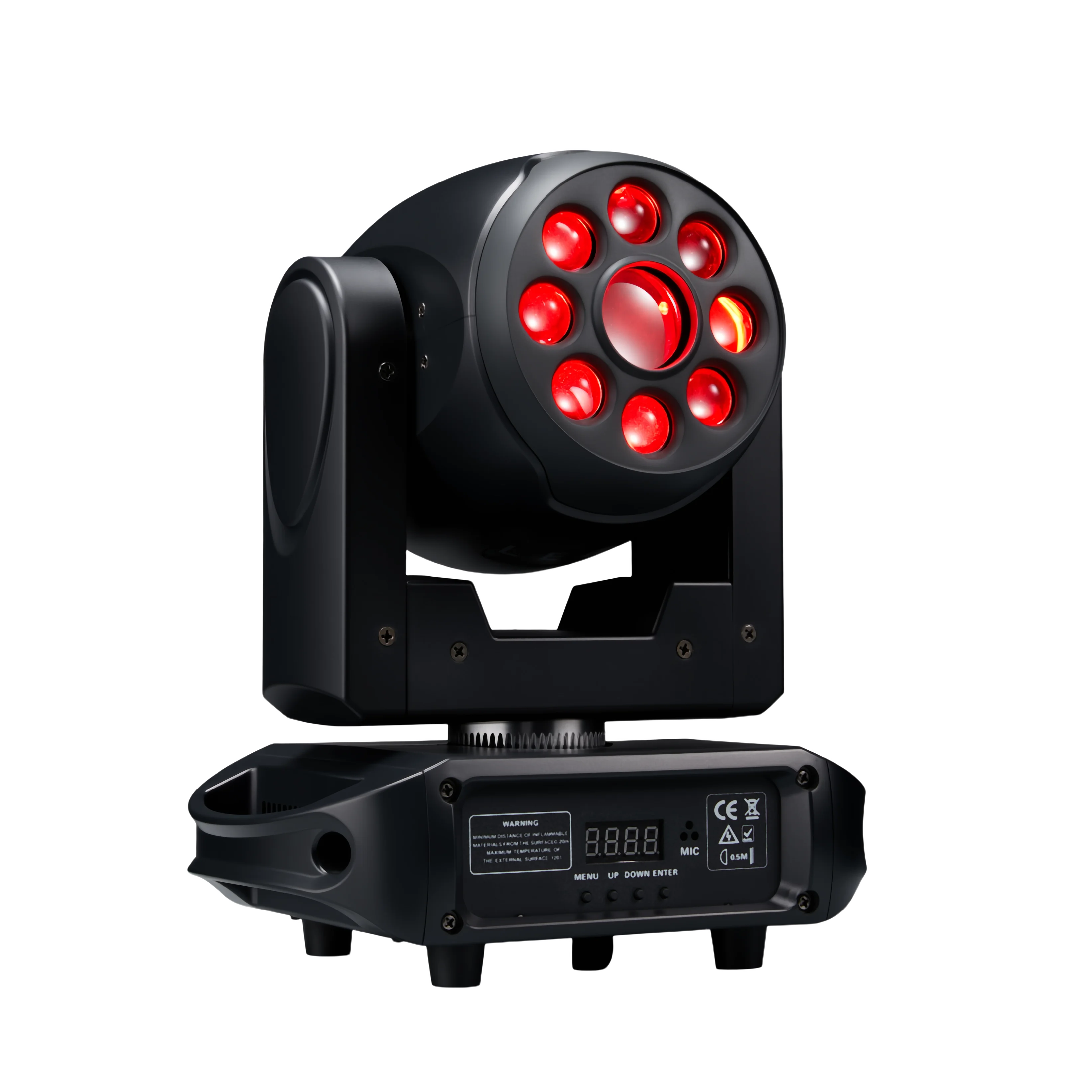 Moving Head Light DMX512 12 Effects 0-100pct Dimming Strobe Sound Activated Remote Auto Run Party KTV Bar Club Wedding