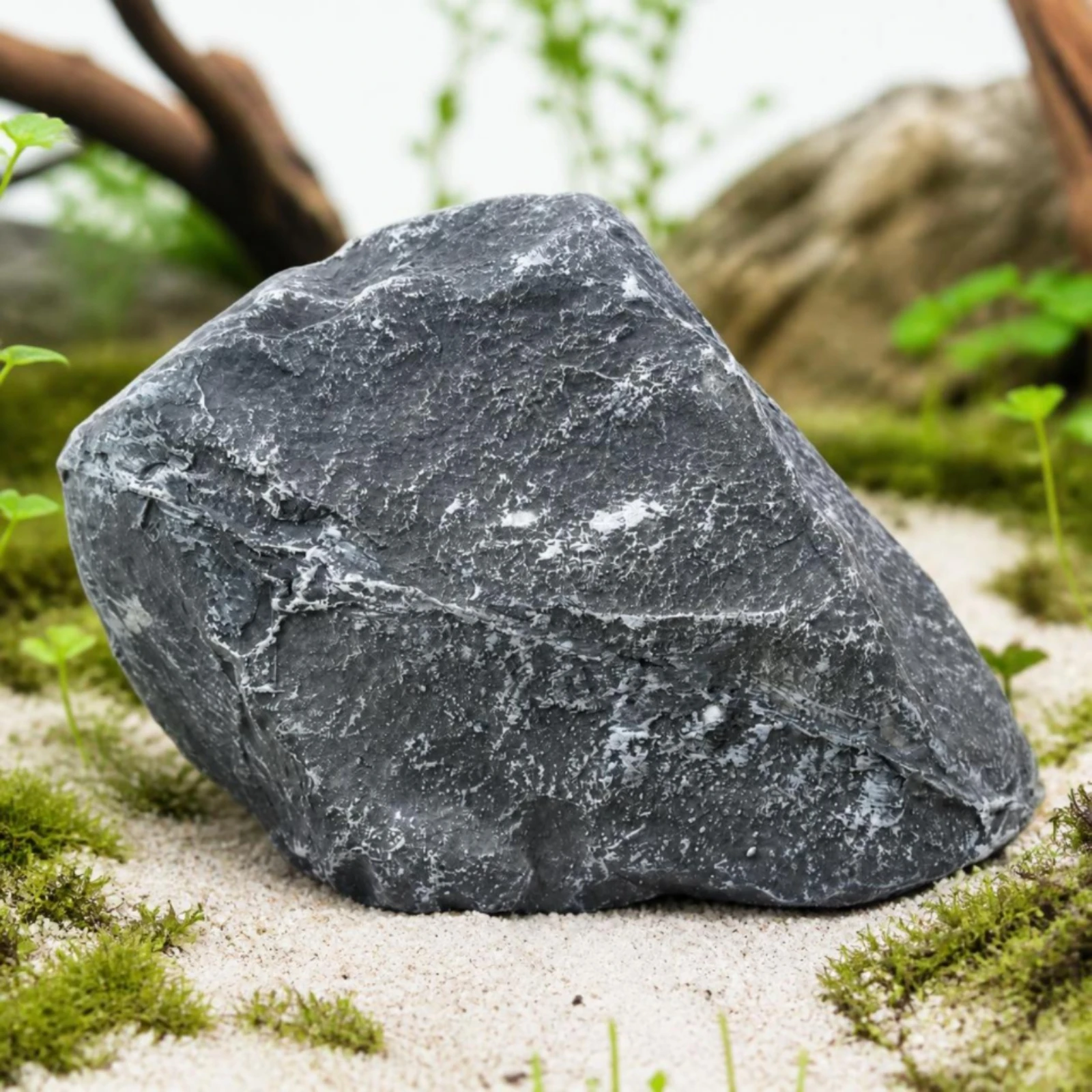 Artificial Rock Irregular Landscape Rock Faux Boulder Gray Landscape Boulder Standalone for Gardeners, Garden, Courtyard