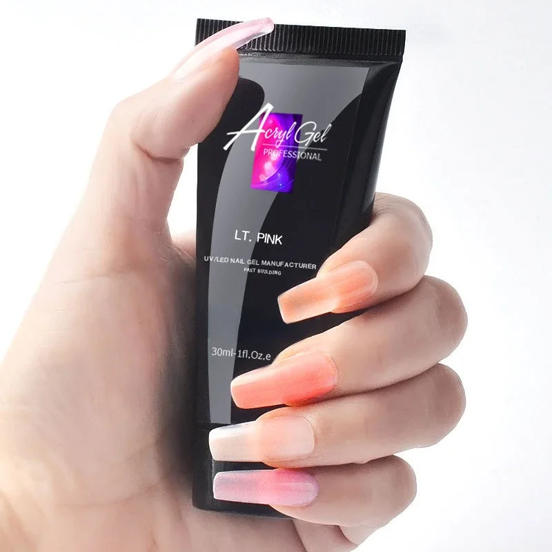 30ml Nail Extension Gel Nail Build Poly Nail Acrylic Gel UV LED Quick Extension Of Crystal Model Painless Crystal Glue