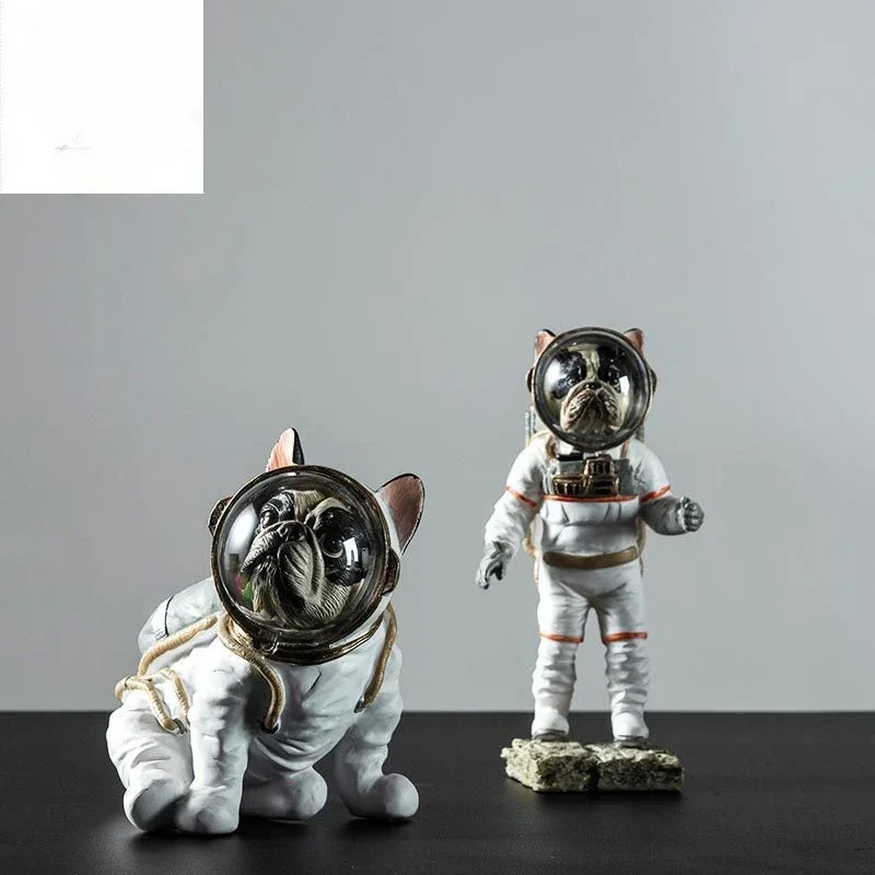 Cheap Simple Home Creative Space Dog Model Nordic Lying Space Living Room Crafts Resin Decoration Home Decor Gift Hot S