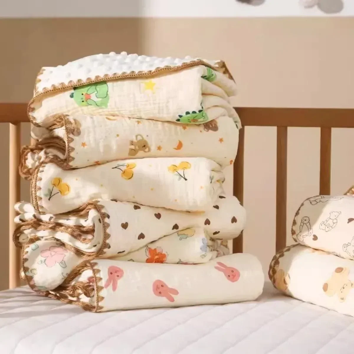 Manta para bebé, manta de lana suave para niño y niña, ropa de cama para bebé recién nacido, manta para bebé, funda para cochecito de niño, mantas para mamá y niño