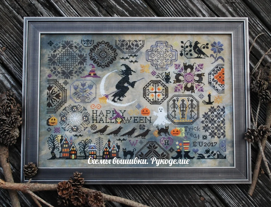 

22- Halloween Witch 57-43 Needlework Kit unprinting Cross Stich Set DIY Kits Cross-stitch Embroidery Set Stitch Kit