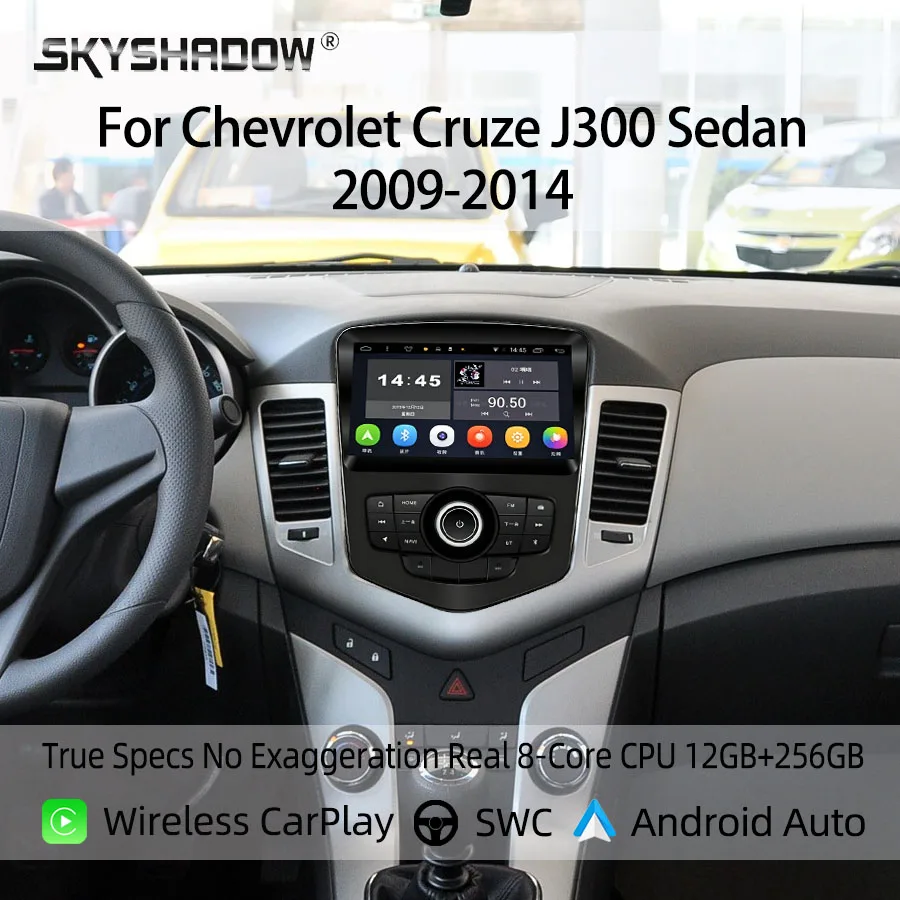 Car Radio For Chevrolet Cruze J300 2009-2014 Europe US AU Holden Cruze Wireless CarPlay Android Auto Car Multimedia Radio Player