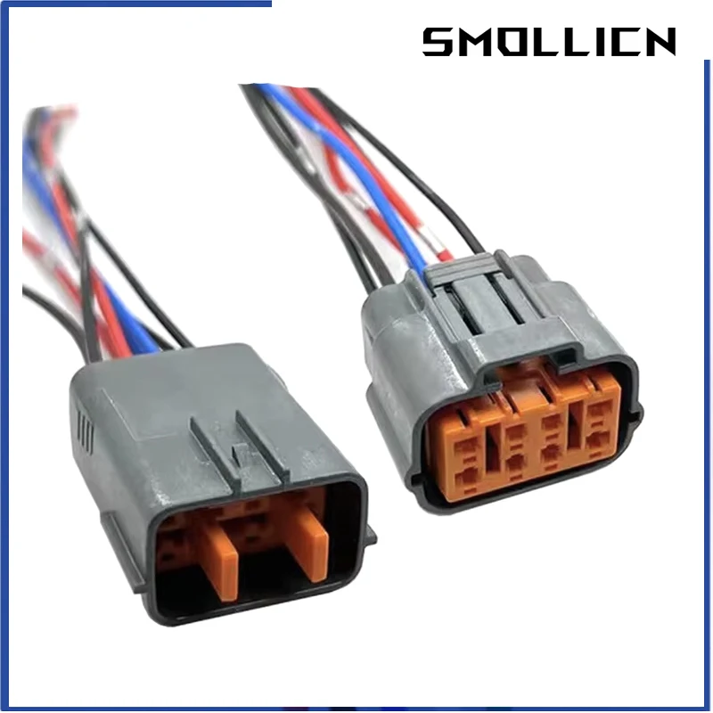 1 Set 8 Pin Auto Electric Waterproof Plug Wiring Cable Harness Connector 6195-0054 6195-0051