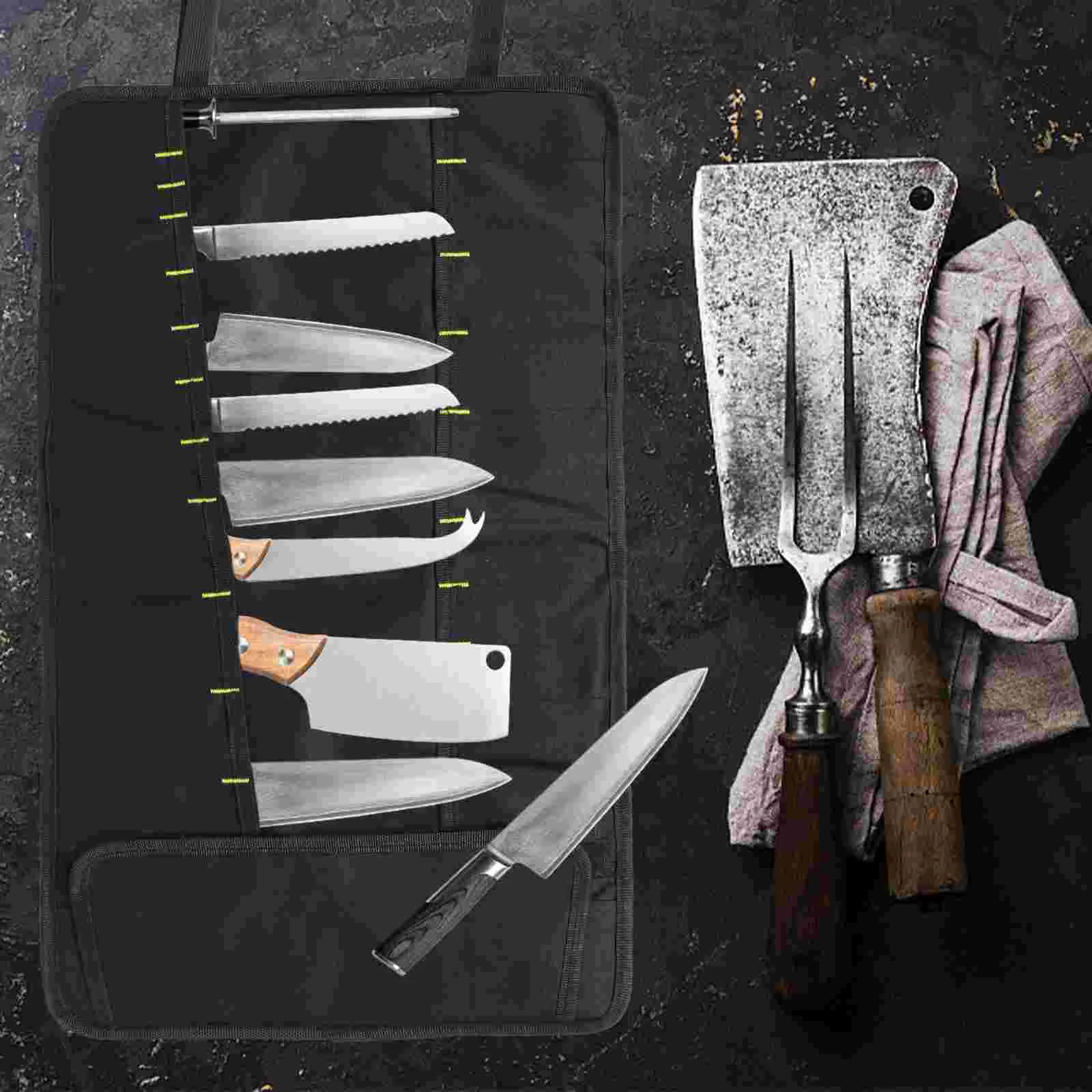 

Knife Bag Pocket Knifes Stand Display Storage Crate Chef Portable Knives Wear-resistant Organizer