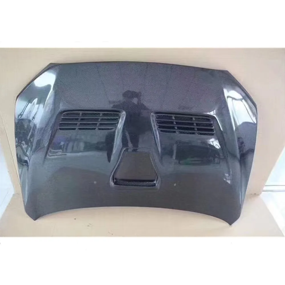 Kap Mesin Serat Karbon Asli untuk Lancer 2009-2015 hingga EVO 10 Penutup Kap Depan Mobil Suku Cadang Bodi