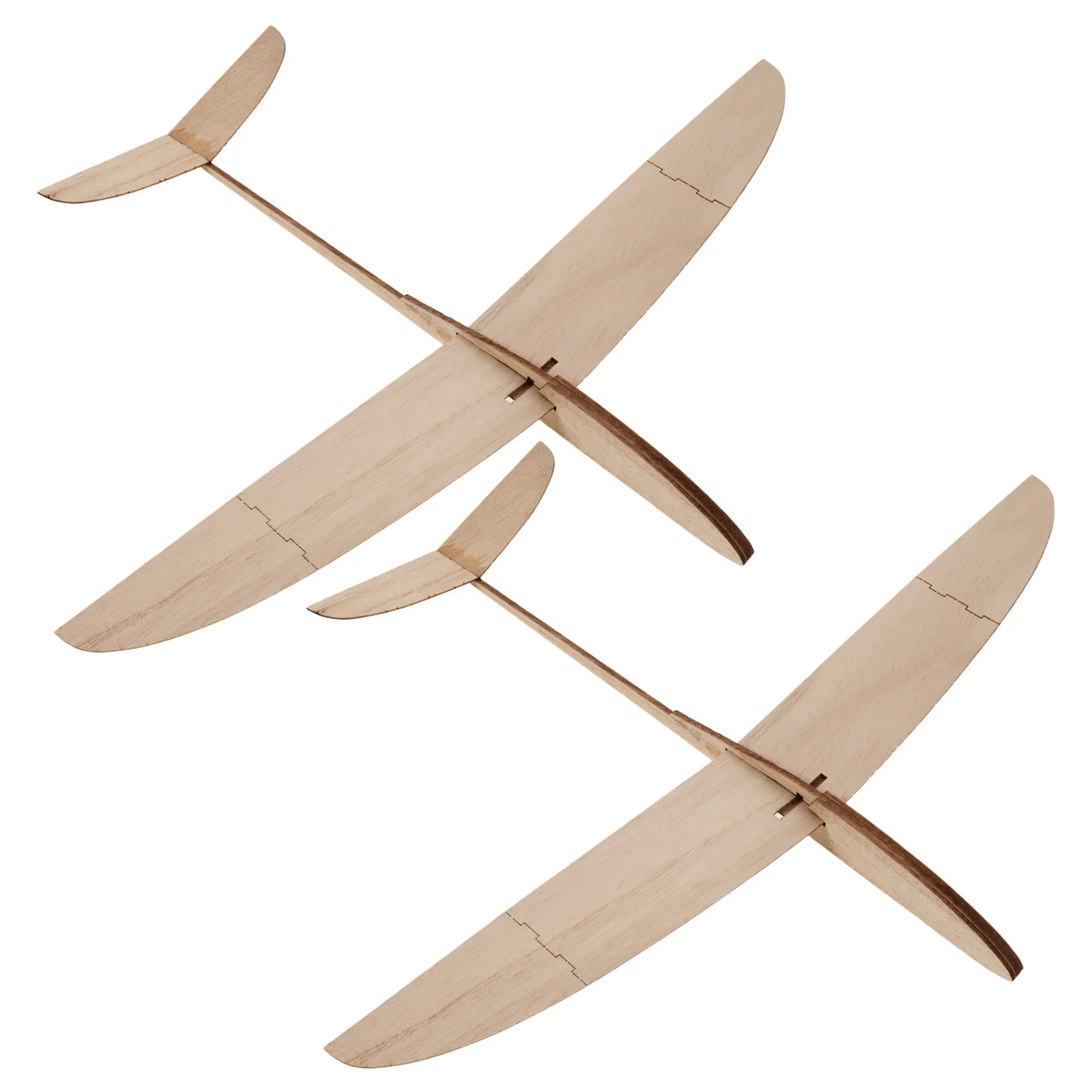 

2pcs Wooden Glider Diy Kit Unfinished Solid Wood Airplane For Kids Paintable Craft Birthday Party School Project Supplies Glider