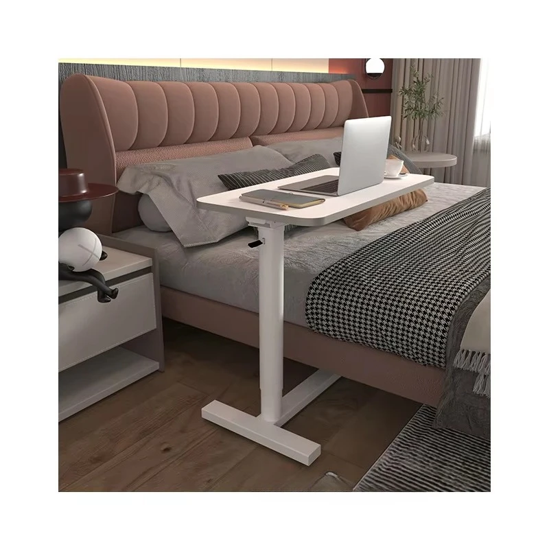 High-quality clinic mobile hospital furniture medical adjustable bed rolling table with casters