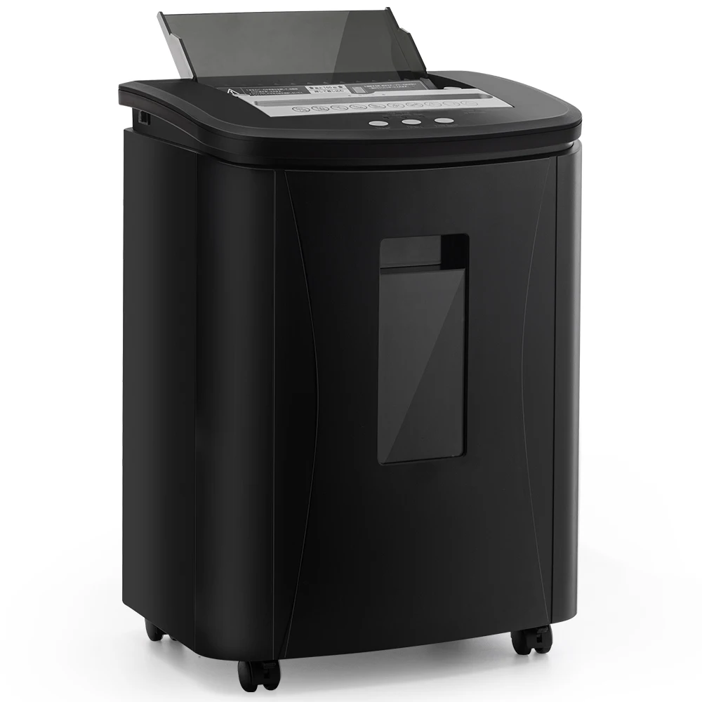 Commercial and domestic use Cross cut 120 sheet  paper shredder auto feed function shredder shred card, paper With 25L