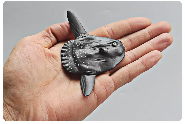 Pädagogisches Miniatur-Meerestiermodell – simulierte kognitive solide Sonnenfische, Mondfische, Sufferfish-Actionfiguren für Kinder – Detail 5