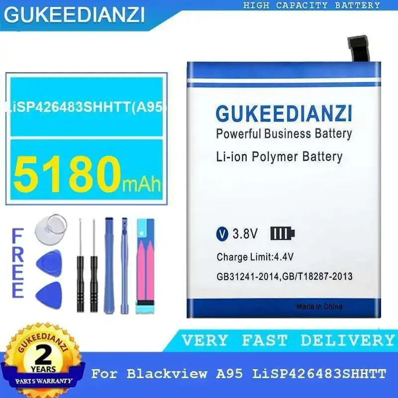 

5180Mah For Blackview A95 Lisp426483shhtt Mobile Phone Battery High Capacity