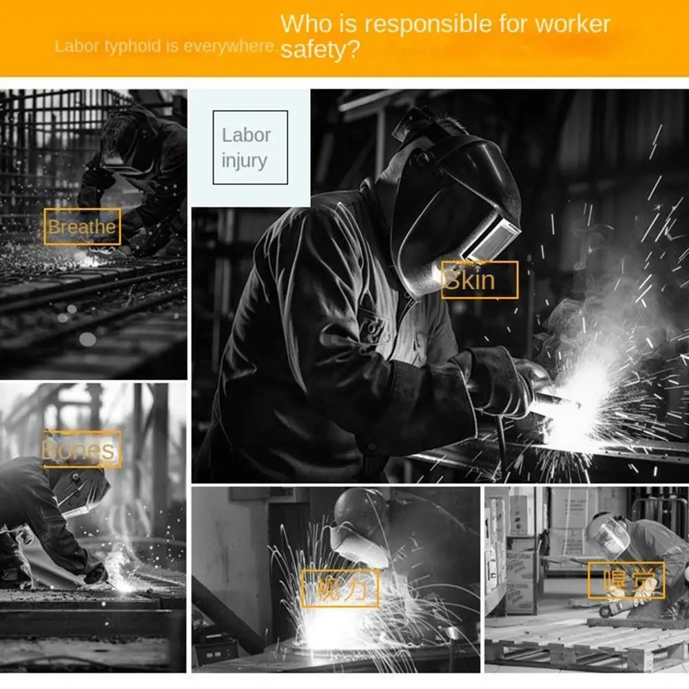 Sweat Absorption Welding Cap Hat Adjustable Anti-scalding Welder Work Cap Safety Retardant Welding Protective Hat Welder