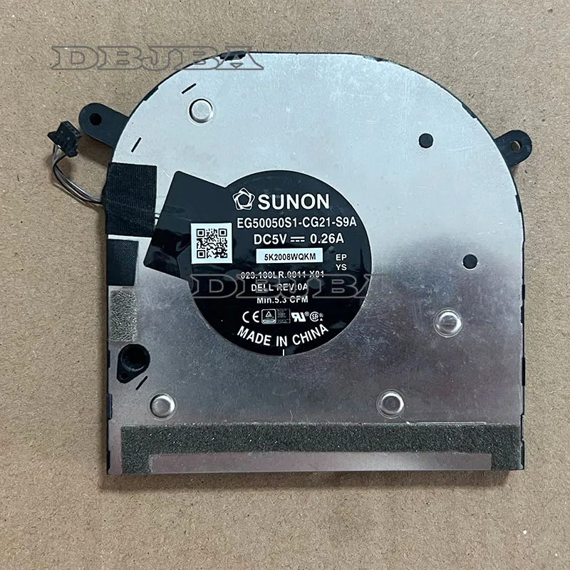 Laptop GPU Cooling Fan For DELL XPS 17 9700 9710 9720 Precision 5750 5760 0XR6Y EG50050S1-CG21-S9A 023.100LR.0011 X01 5V 0.26A