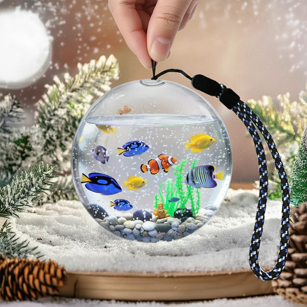 3D 2.7-inch Electronic Crystal Glass Ball Video Player 4GB Memory Ball Light, Personalized Customized Gift Desktop Ornament