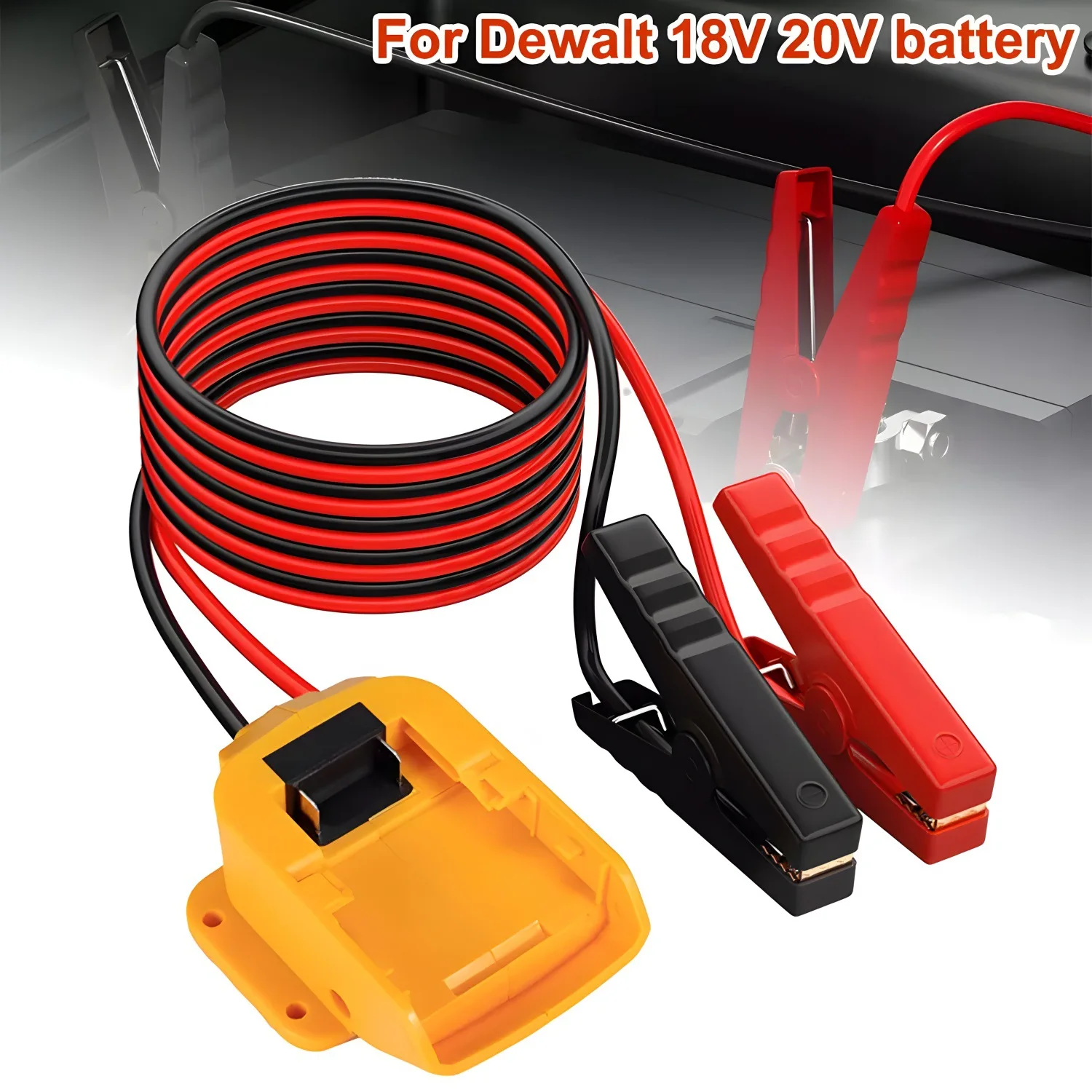 

Car Jump Adapter for Battery Car jump starter for Dewalt 18-20V Lithium Battery Failure Convenient Tools