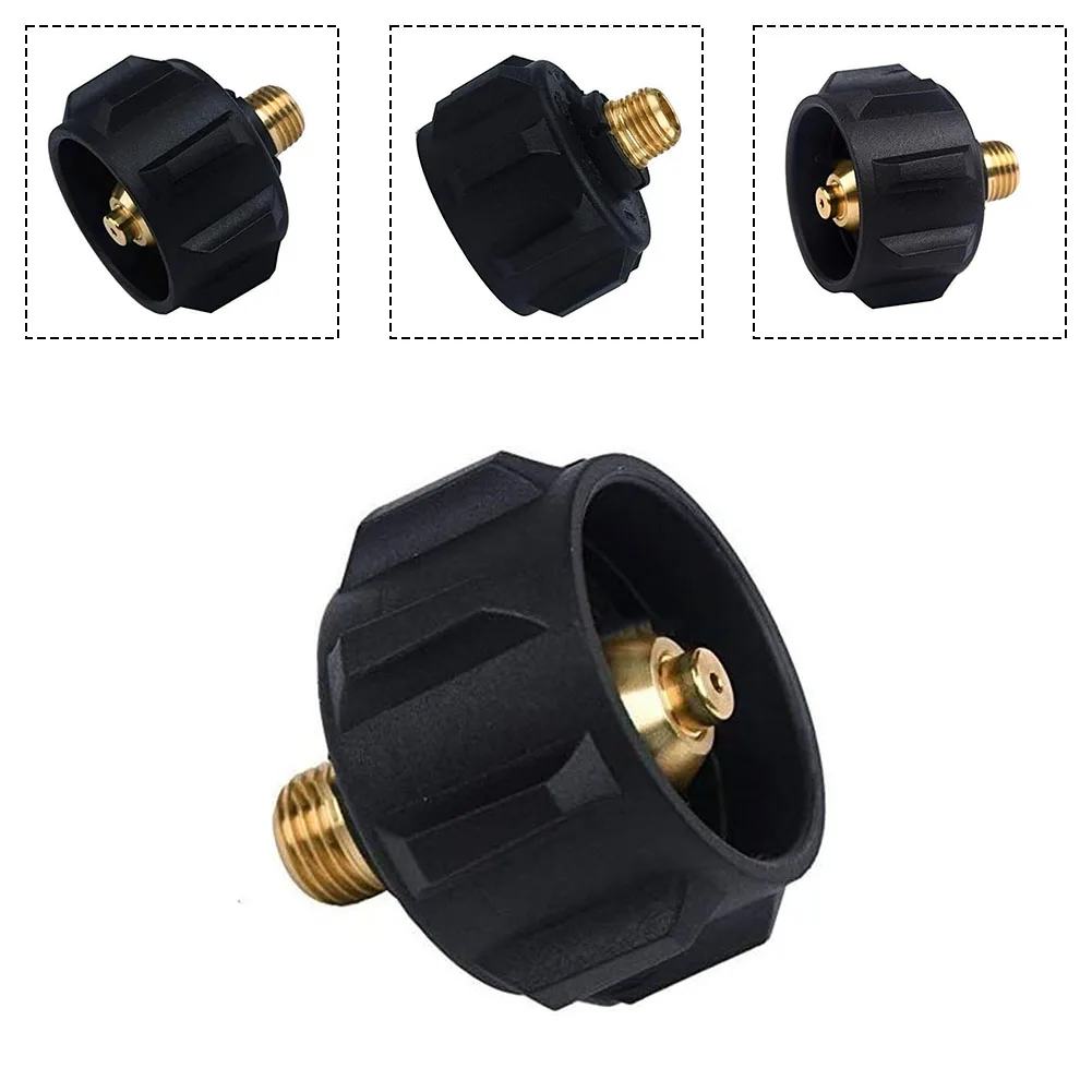 Propane Refill Adapter With Nut Regulator Valve Connector For Tank BBQ Camping Outdoor Cooking Heating Application