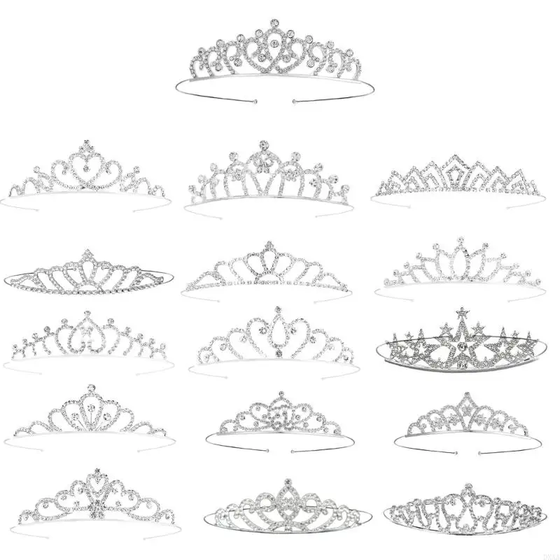 

DXAA Blingling Crystal Headsds для девушек для девочек головной убор для волос элегантная вечеринка по случаю дня рождения