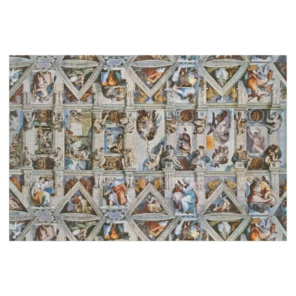 

Michaelangelo - Sistine Chapel Ceiling Jigsaw Puzzle Customizable Child Gift Diorama Accessories Personalized Gift Puzzle