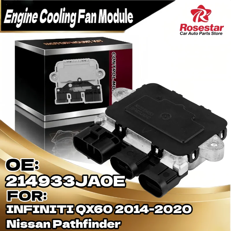 

Новый модуль вентилятора охлаждения двигателя для Infiniti QX60 для Nissan Pathfinder 2014 2015 2016 2017 2018 2019 2020, идеально подходит 214933JA0E