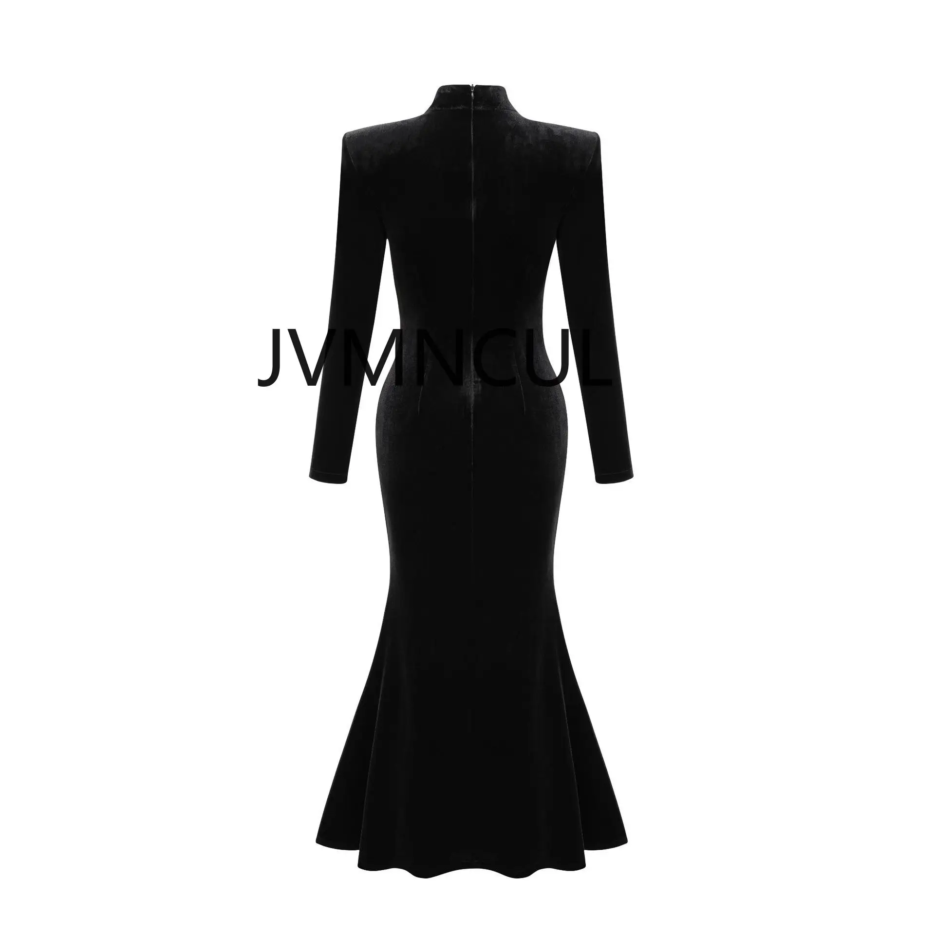 Luxurious 2025 Black Diamond Party Evening Dress Sexy Slim Fit High-end Noble Ball Gown for Women Banquet Prom Dress