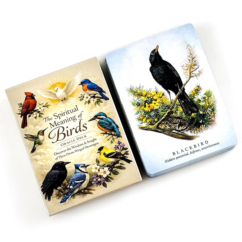 The Spiritual Meaning of Birds Oracle Cards Animal Spirit Guide Divination Deck Bird Messenger Spiritual Guidance Meditation