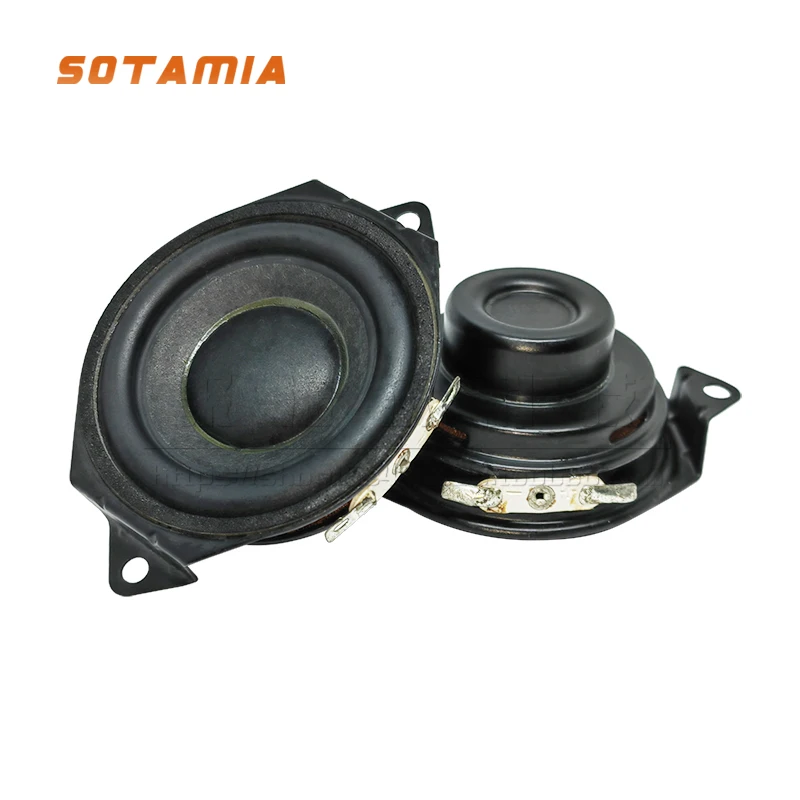 

SOTAMIA 2 шт. 2-дюймовый складной аудиодинамик 52 мм 16 Ом 15 Вт 18-ядерный двойной магнитный Bluetooth музыкальный портативный полнодиапазонный динамик