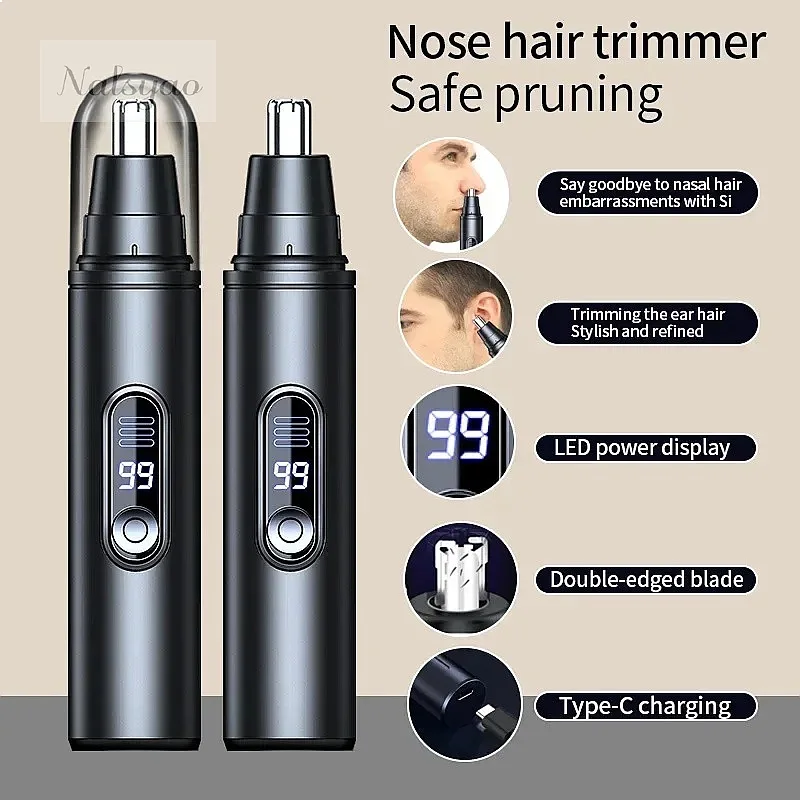 Wholesale Mini Pocket Nose Hair Trimmer Painless Clipper Nose Ear Eyebrow Waterproof Portable Trimmer for Men Women