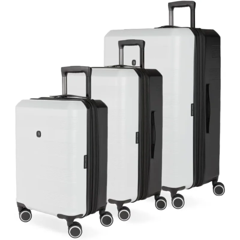 

Expandable Luggage with Spinner Wheels, Grey/Black, 3-Piece Set (19/24/28)