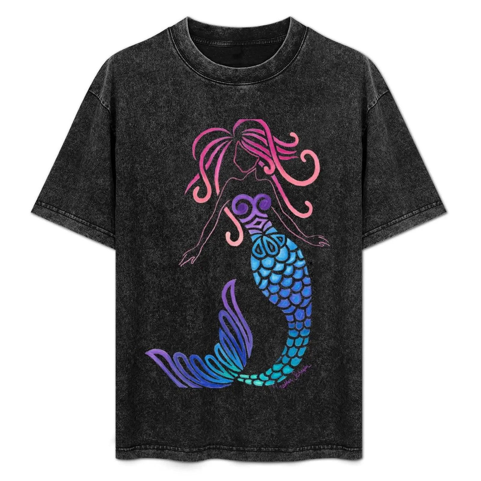 

Tribal Mermaid T-Shirt summer tops for a boy Short sleeve tee men graphic t shirts